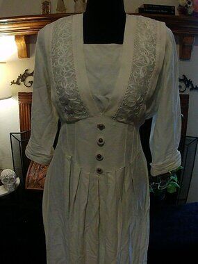 Cream white vintage Piccalino dress